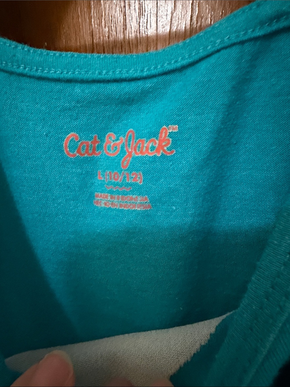 Cat & Jack Teal Girls Tank with Sequin Sea Turtle - Picture 5 of 10